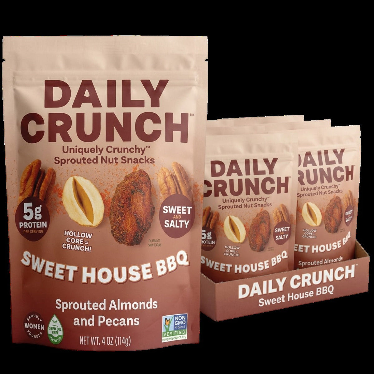 Sweet House BBQ Sprouted Nut Snacks (6 Pack)