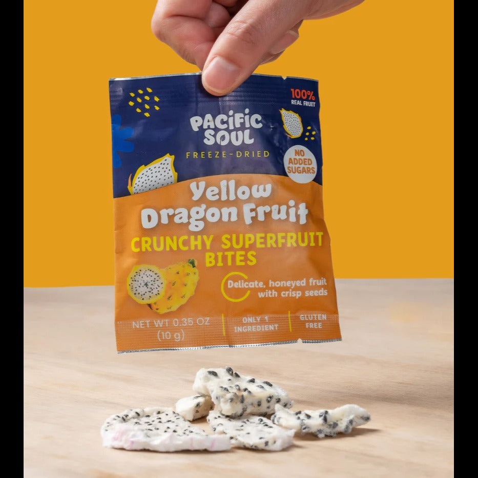 Yellow Dragon Fruit Crunchy Superfruit Bites (12 Pack)