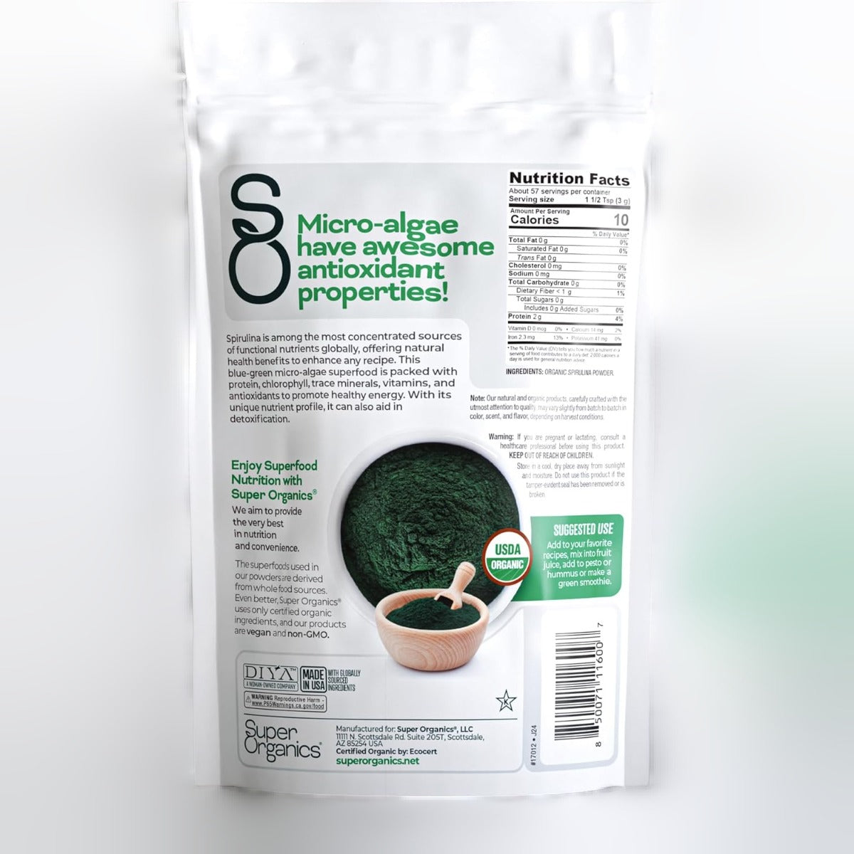 Organic Spirulina Powder