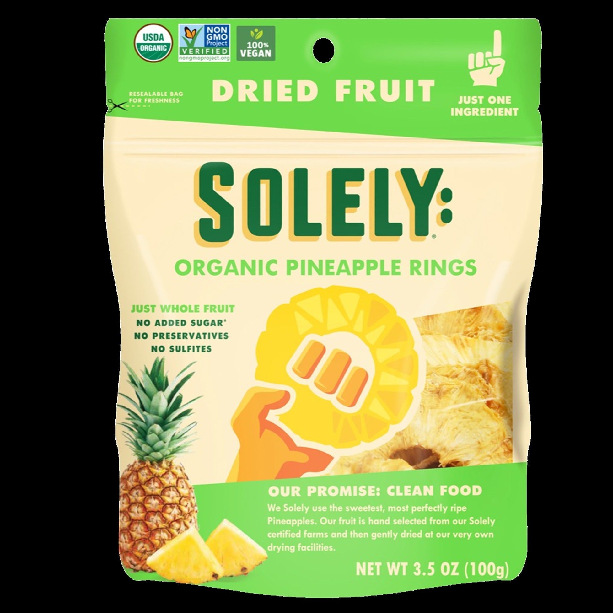 Organic Dried Pineapple
