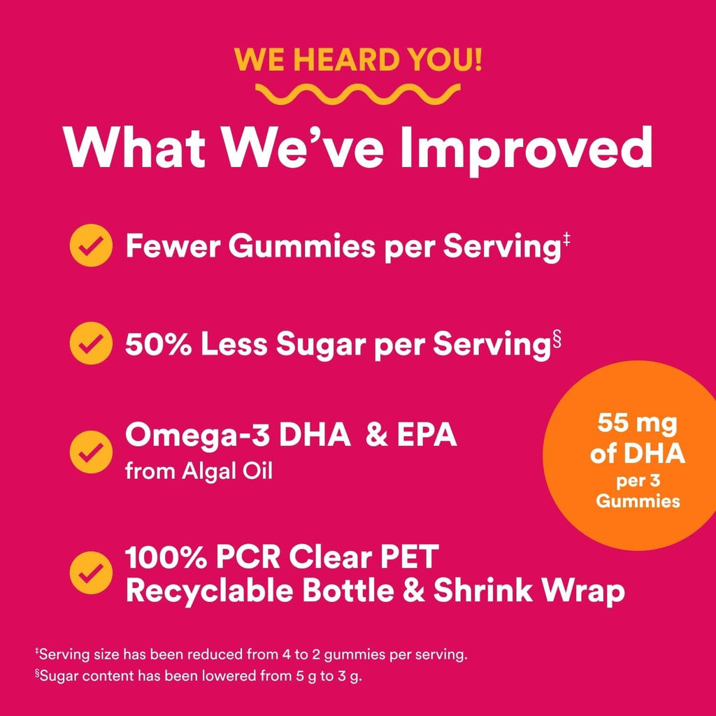 Women's Plus Multivitamin & Omegas Gummies with Vitamins C, D3, B12 & Zinc (90 CT)