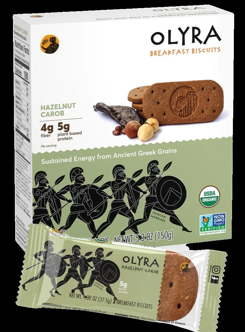 Hazelnut Carob Crunchy Breakfast Biscuits