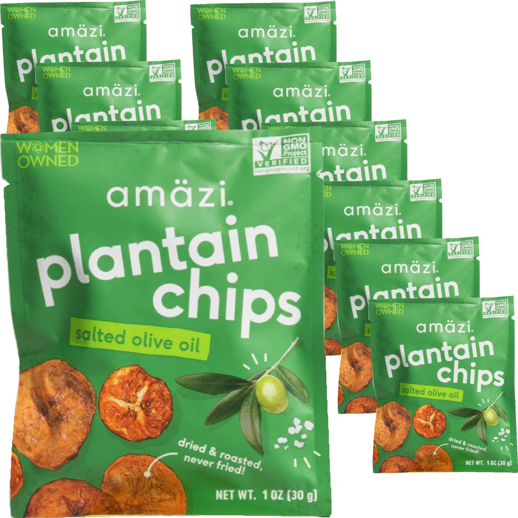 Salted Olive Oil Plantain Chips (12 Pack)