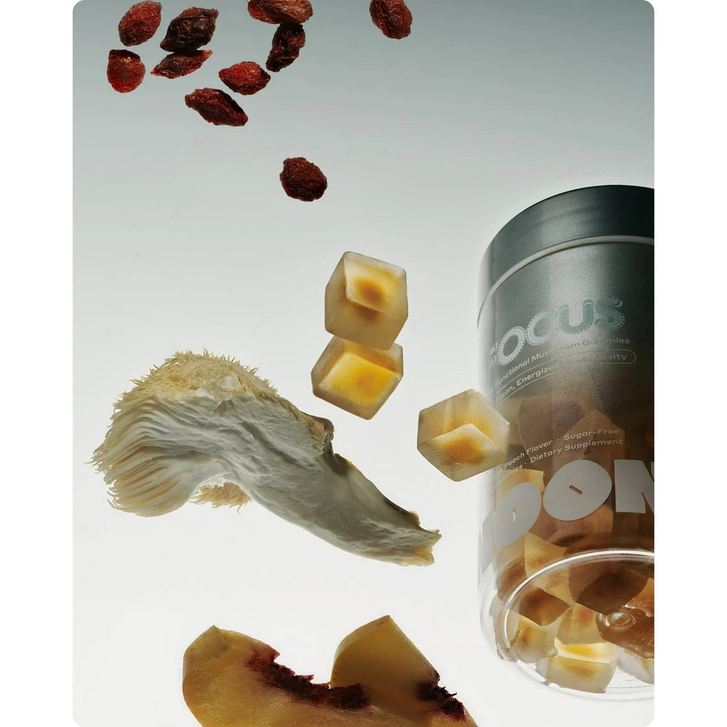 Focus Mushroom Gummy Delights - Peach