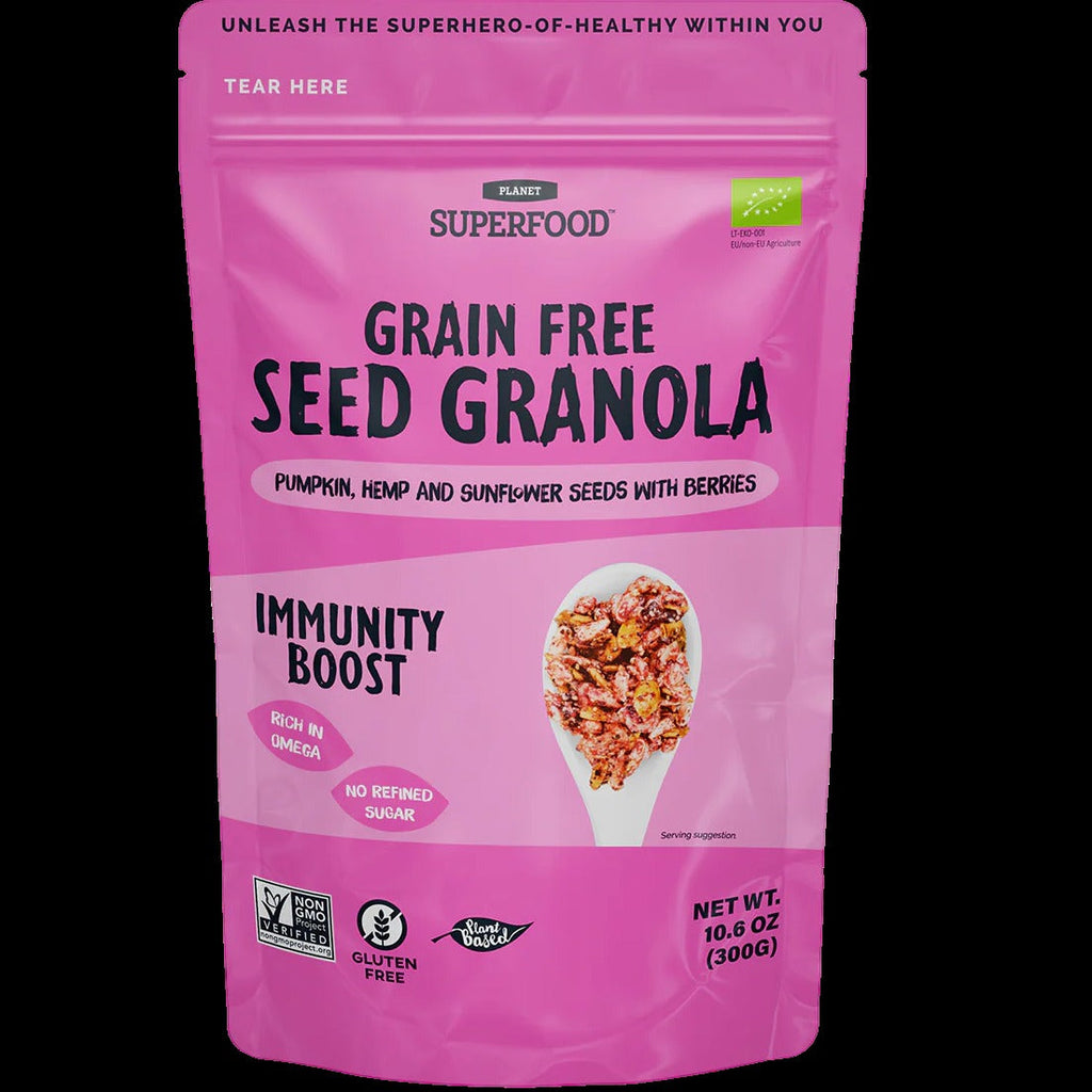Immunity Boost Organic Seed Granola Pouch - Berry Blend