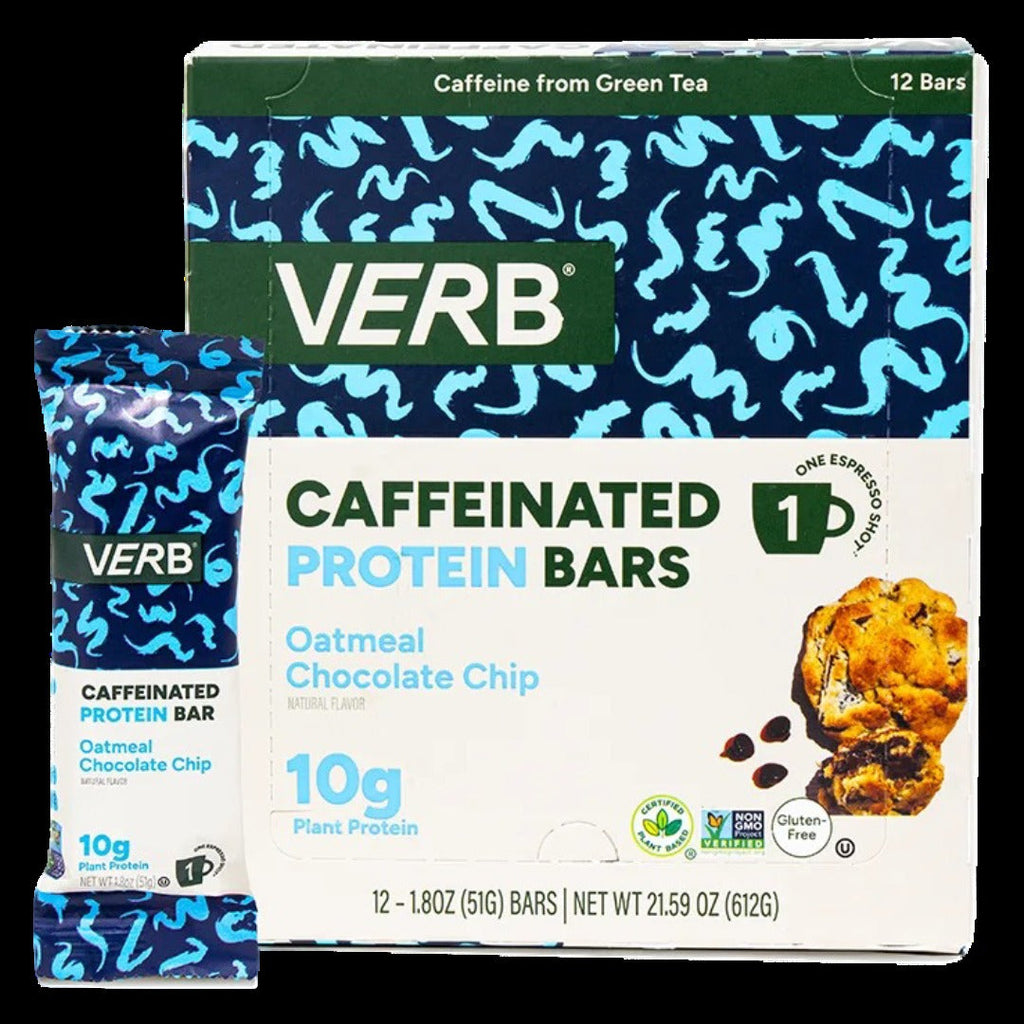 Caffeinated Protein Bars, Oatmeal Chocolate Chip (12 CT)
