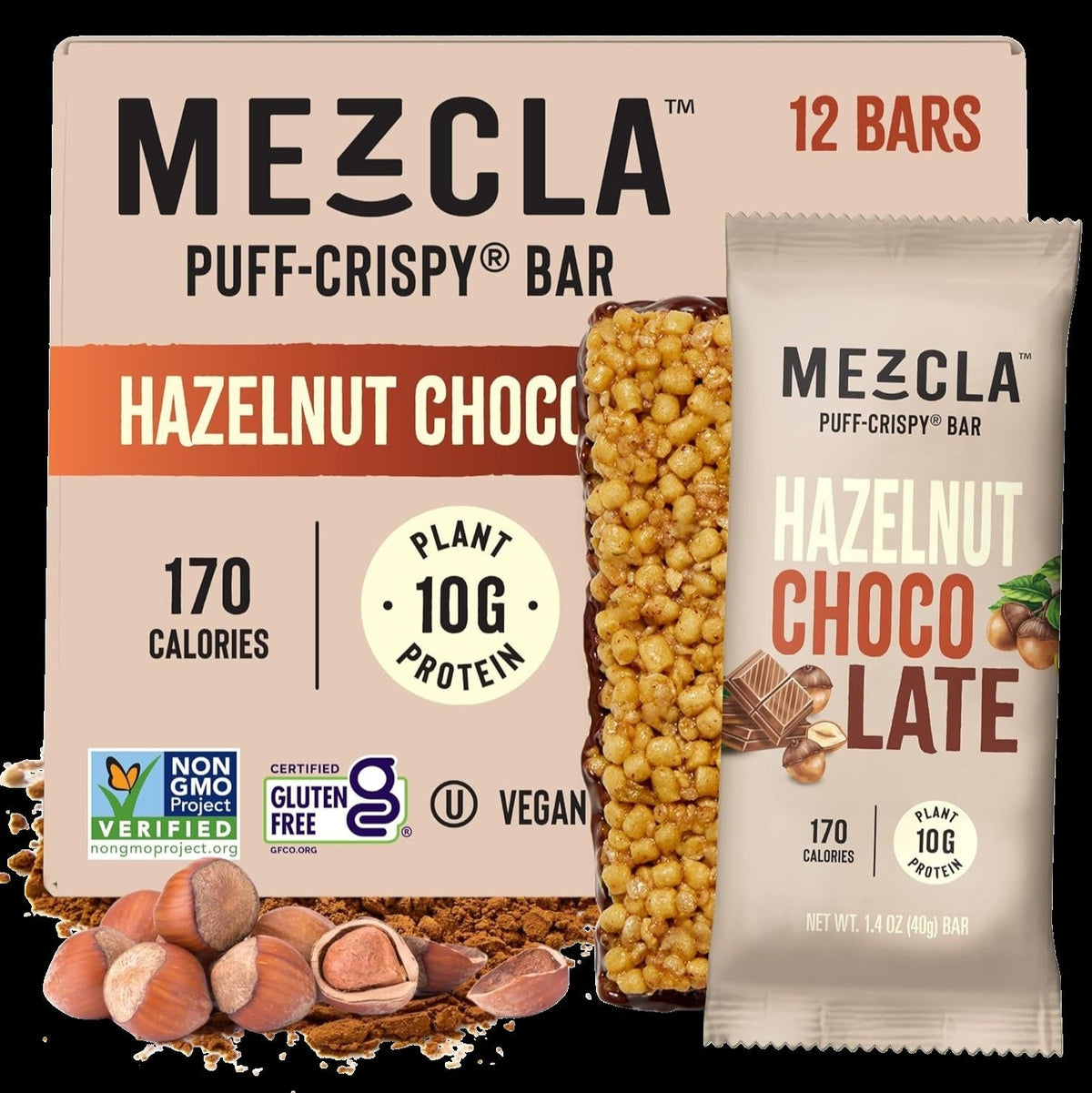 Hazelnut Puff Crispy Bar (12 CT)