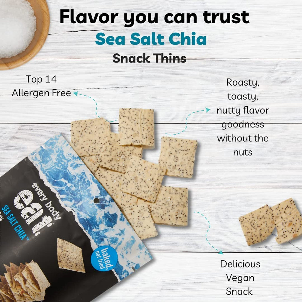 Sea Salt Chia Thin Crackers