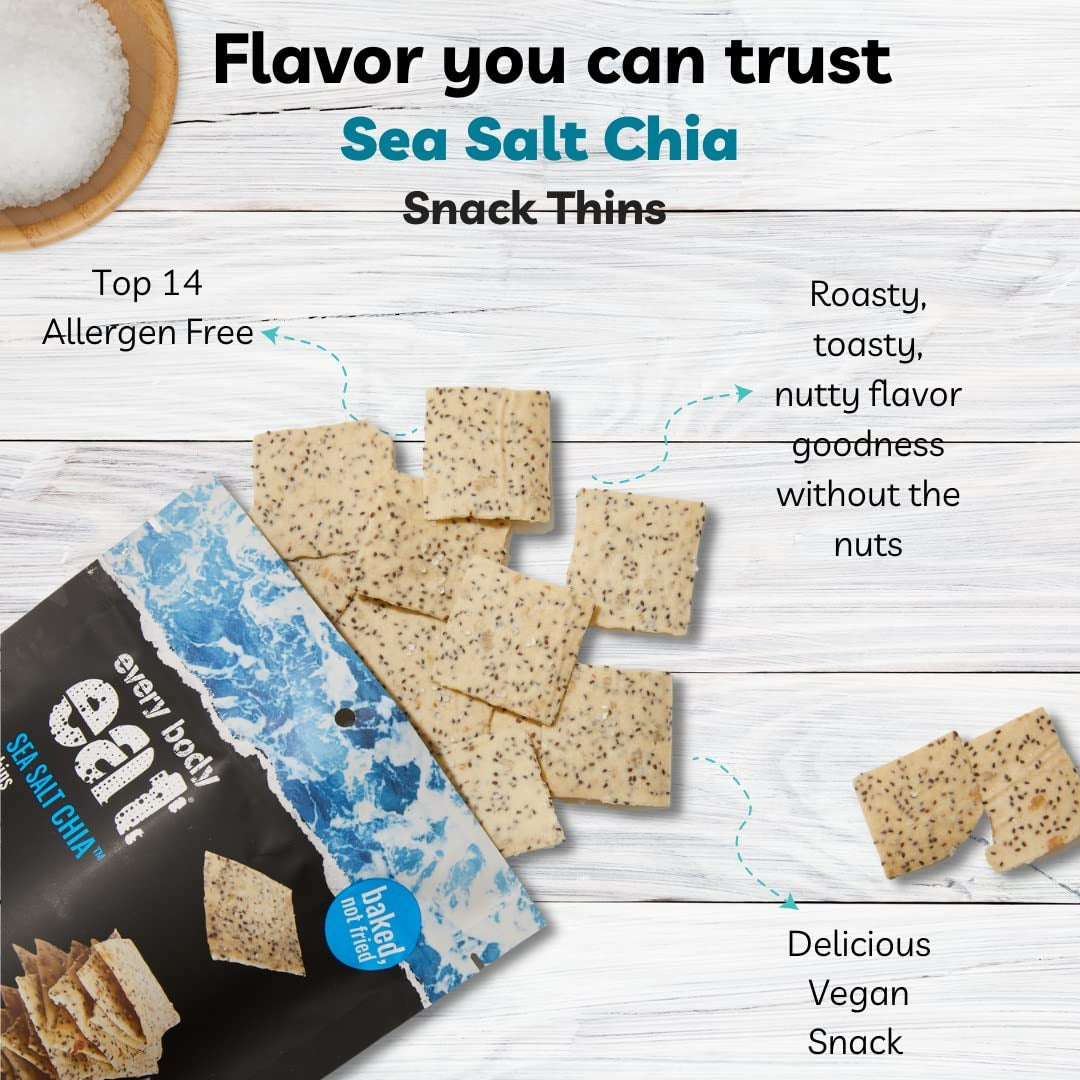 Sea Salt Chia Thin Crackers