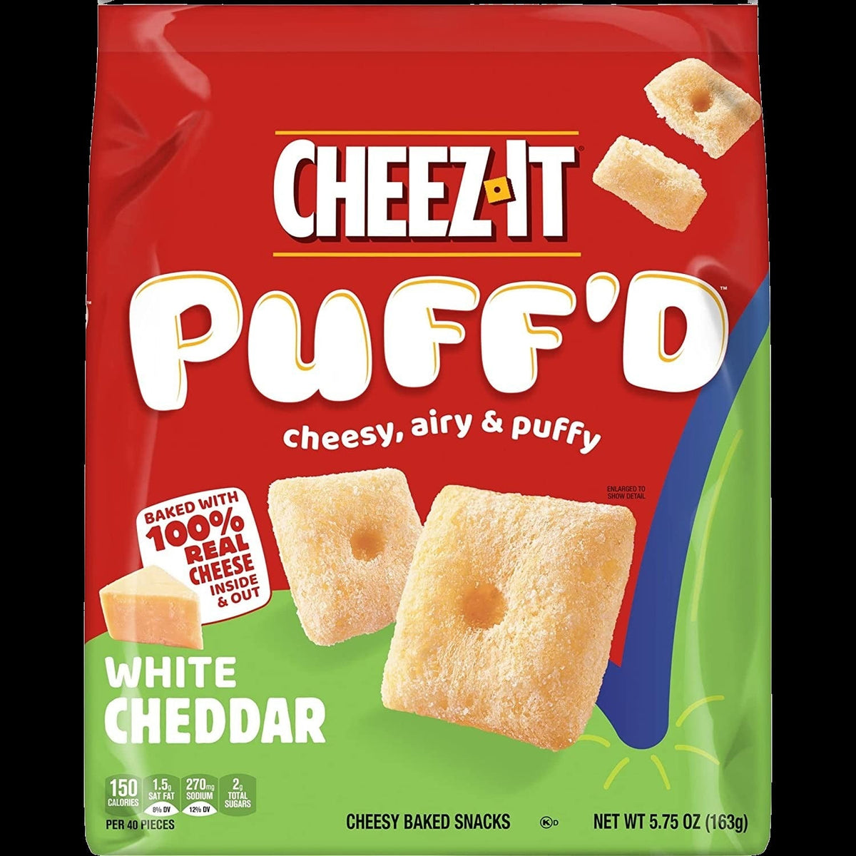 Puff'D White Cheddar Snack Crackers