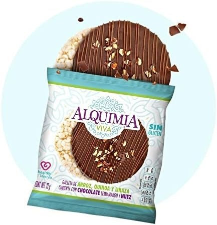 Dark Chocolate Covered Rice Cakes, Quinoa, Flaxseed & Pecan (6 CT)