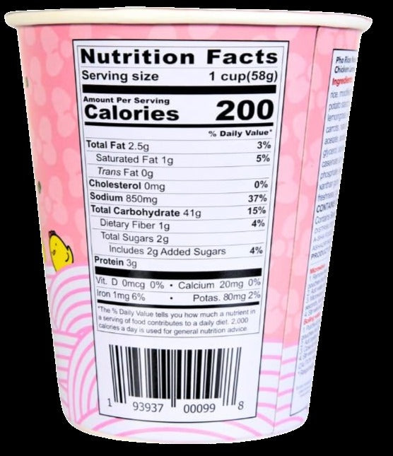 My Melody Pho Noodle Soup - Chicken Lemongrass (6 Pack)