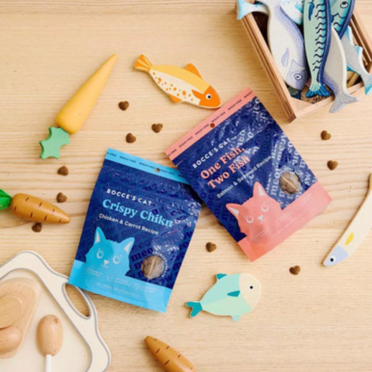 Salmon & Seaweed Crunchy Chewy Cat Treats