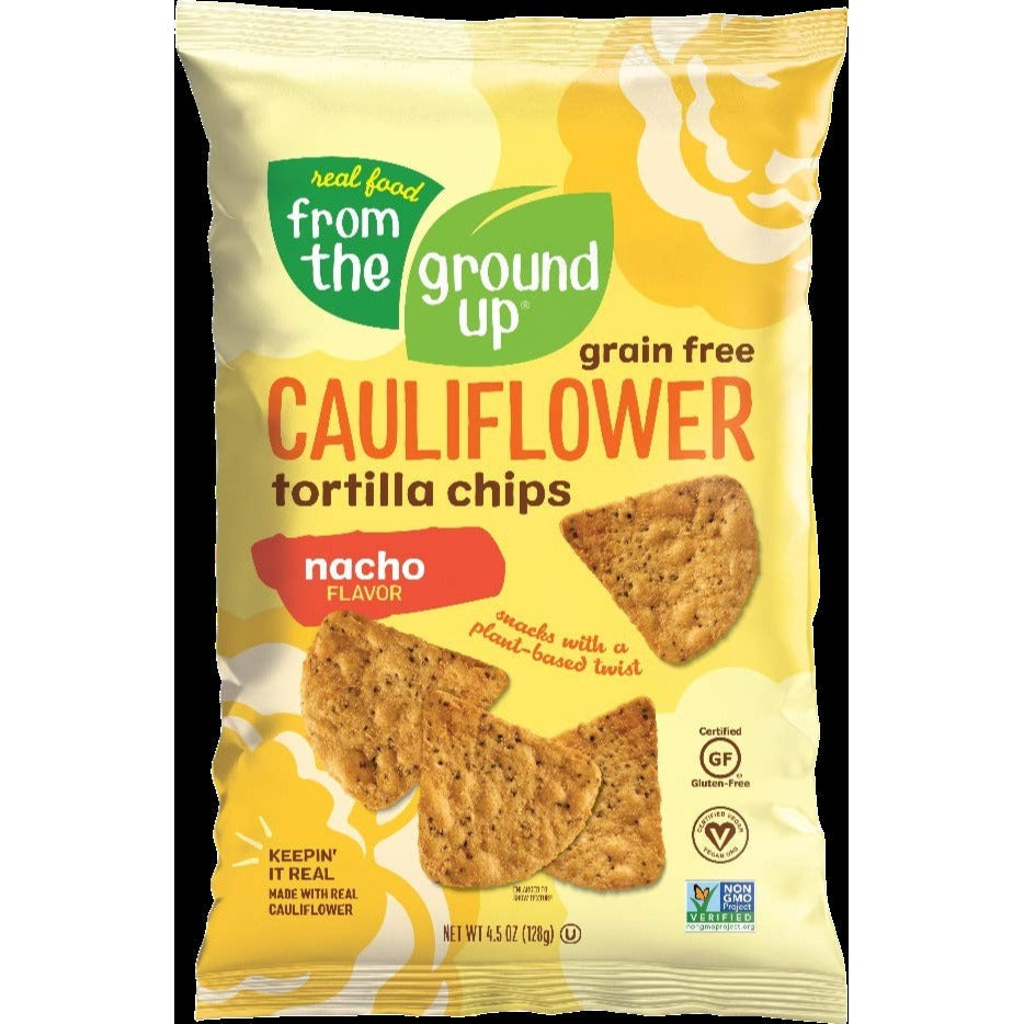 Nacho Cauliflower Tortilla Chips