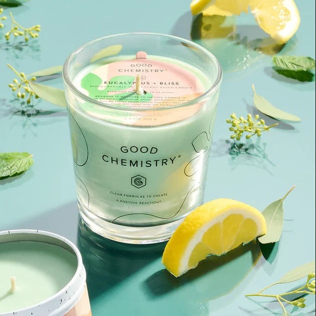 Bistro Glass Candle - Eucalyptus + Bliss