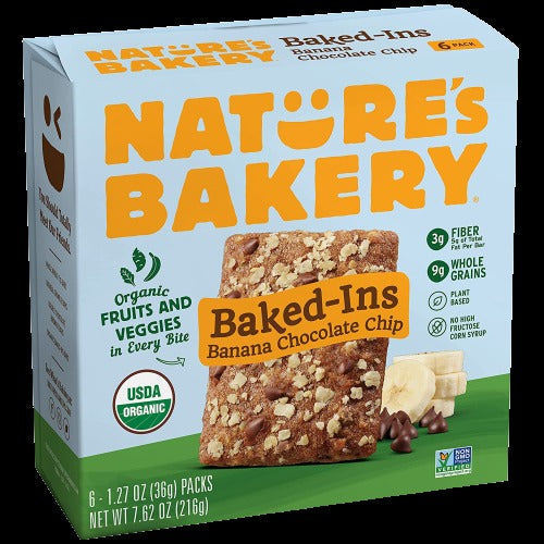 Organic Banana Chocolate Chip Bar (6 CT)