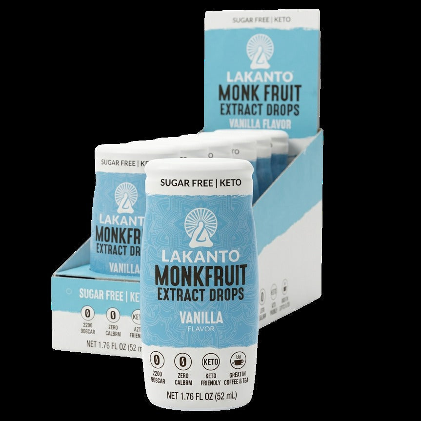 Liquid Monk Fruit Sweetener Extract Drops - Vanilla (6 CT)