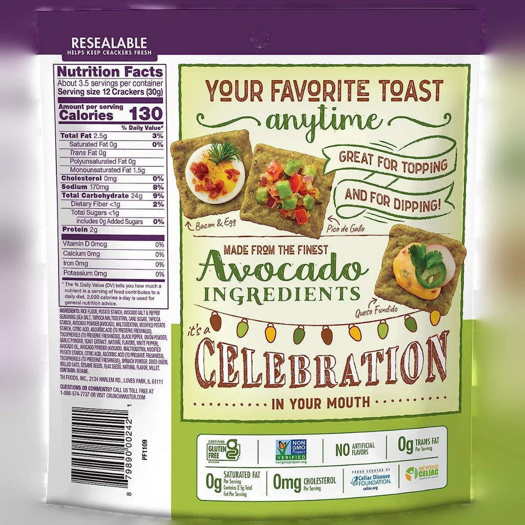 Avocado Toast Salt & Pepper Crackers