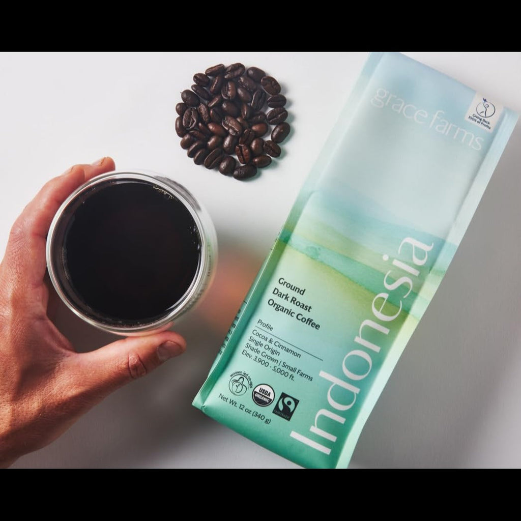 Organic Single Origin Indonesian Dark Roast Whole Bean Coffee