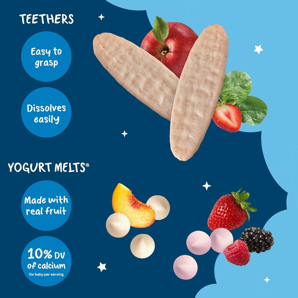 Snacks for Babies - Discovery Pack - Yogurt Melts and Teethers (6 Pack)