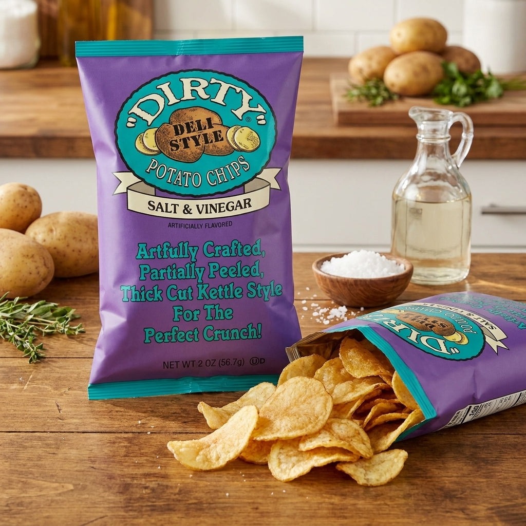 Salt And Vinegar Potato Chips (Snack Bag)