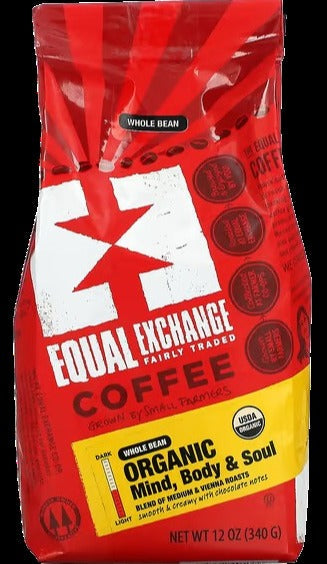 Organic Mind Body & Soul Whole Bean Coffee