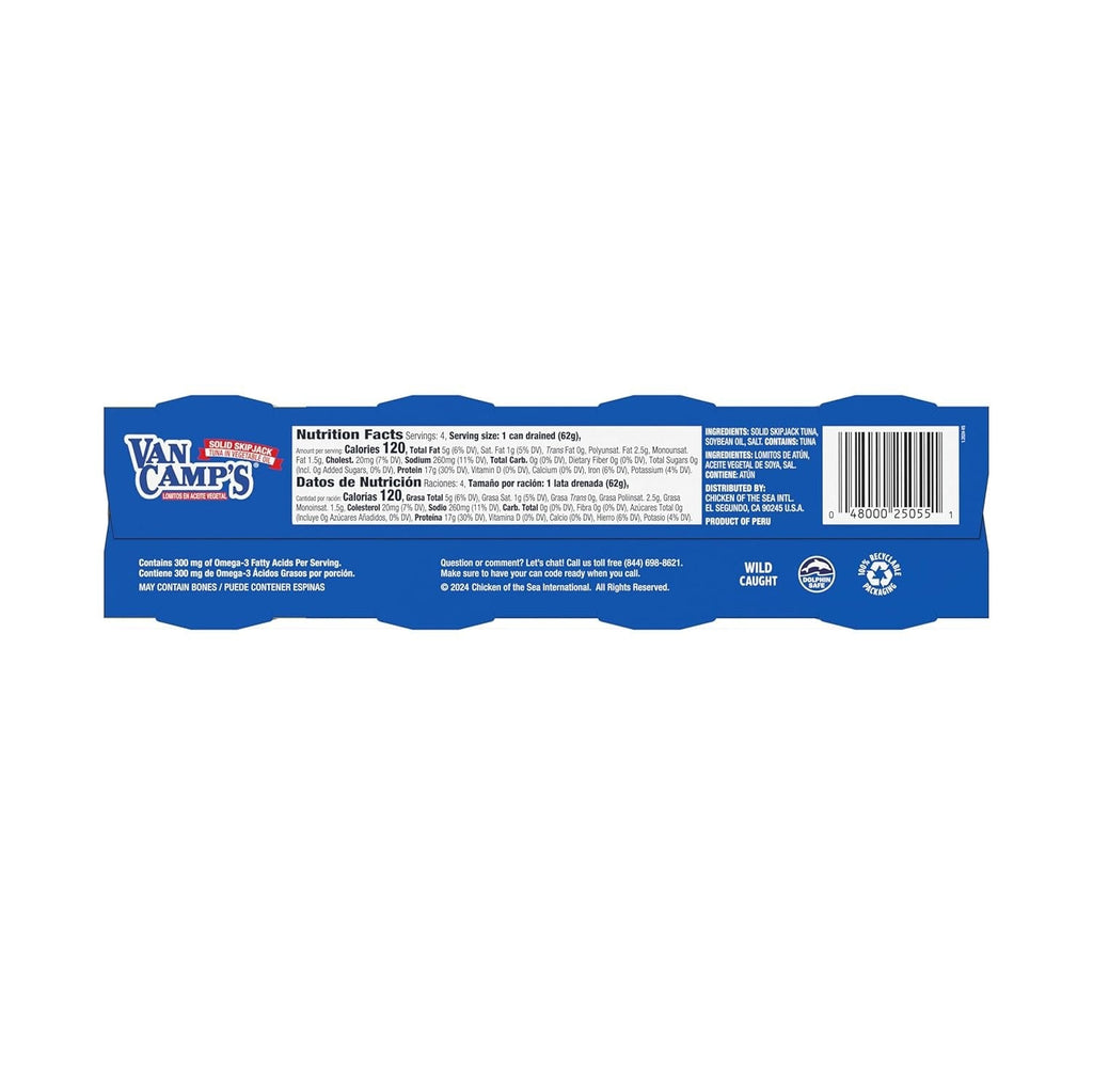 Solid Skipjack Tuna In Vegetable Oil (4 CT)