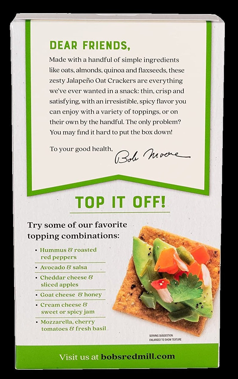 Jalapeno Oat Crackers