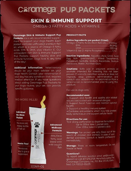 Pup Packs Skin & Immune Support Dog Supplement 30Ct