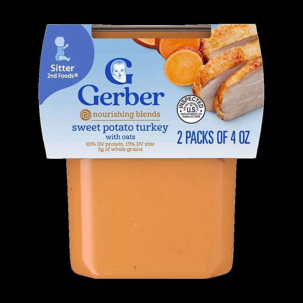 Sweet Potato & Turkey Puree (8x 2 Pack)
