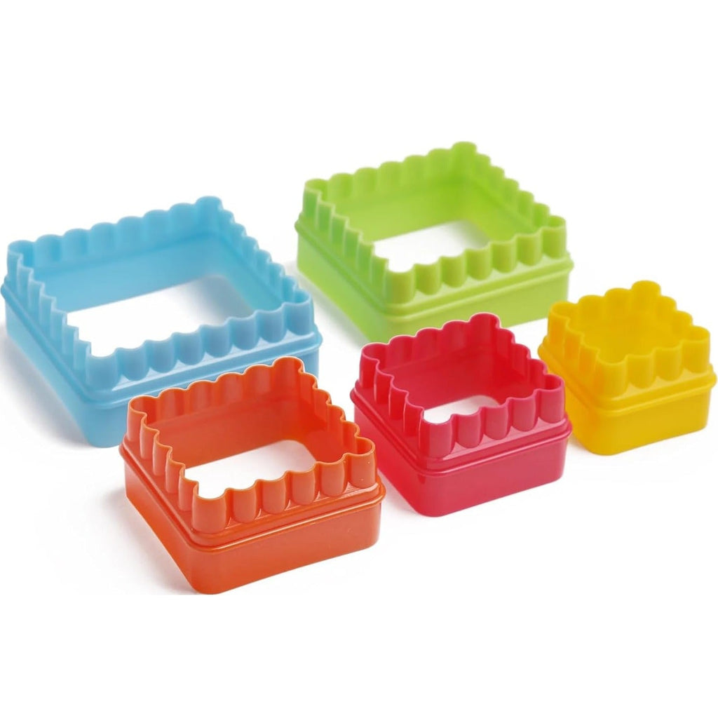 Square Cookie Cutter Set - Assorted Colors (5 Piece)