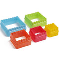 Square Cookie Cutter Set - Assorted Colors (5 Piece)