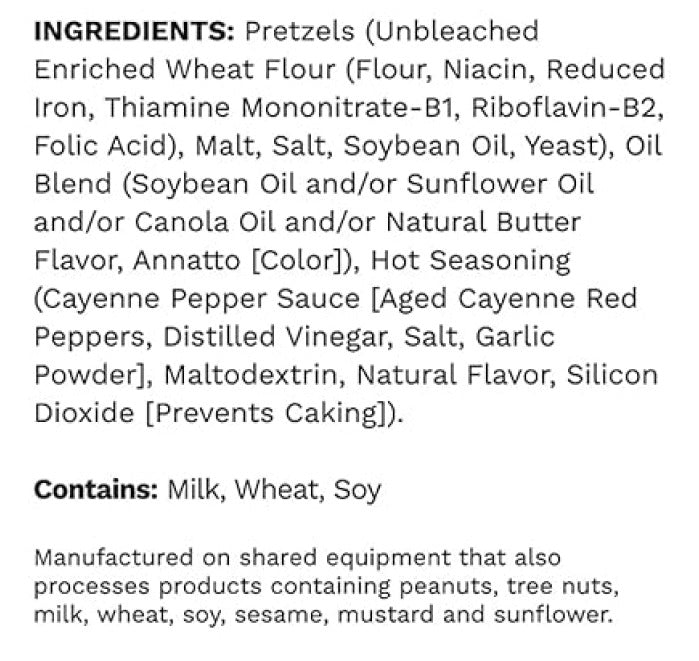 Hot Sauce Pretzel Sticks