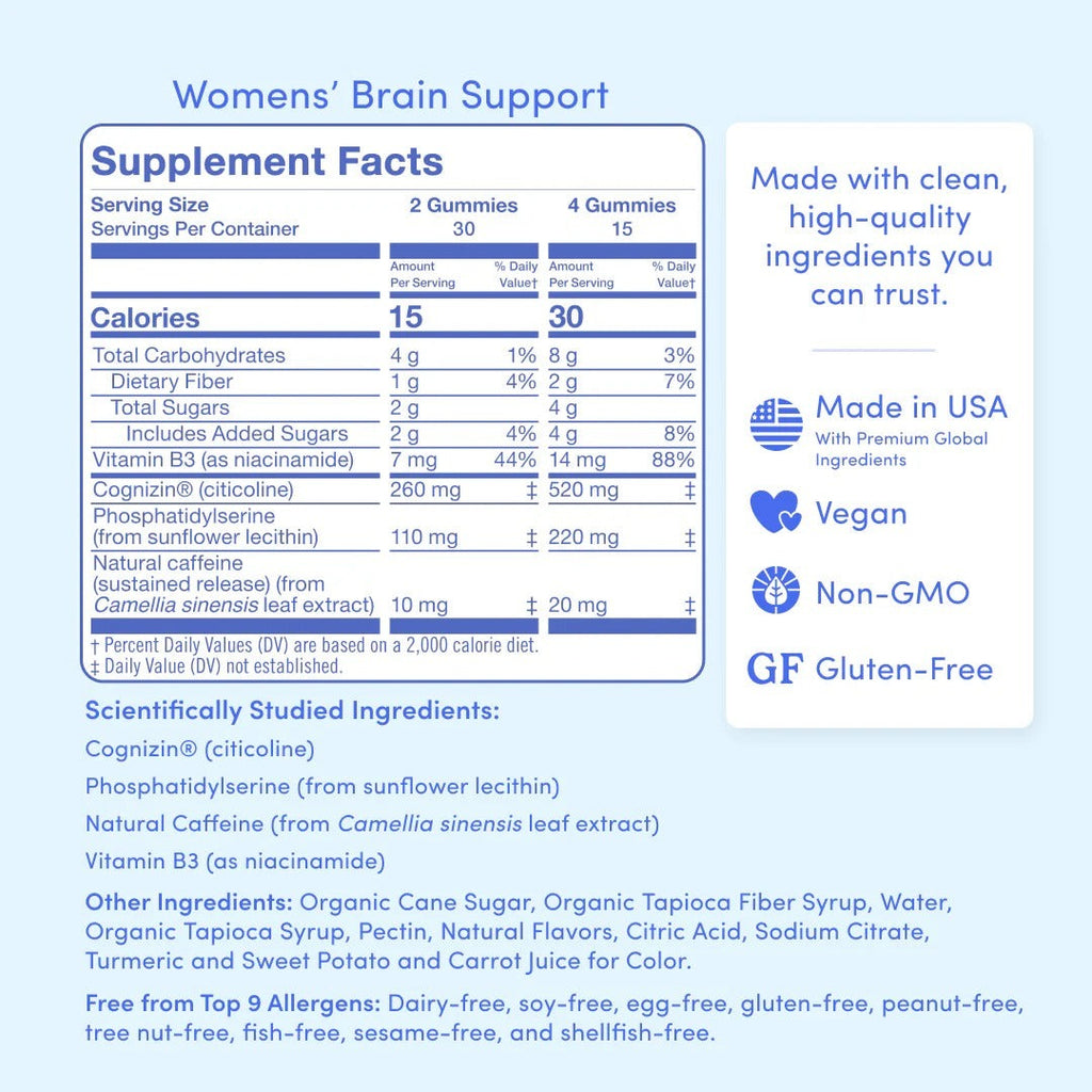 Women's Daily Focus Brain Support Supplement (60 CT)