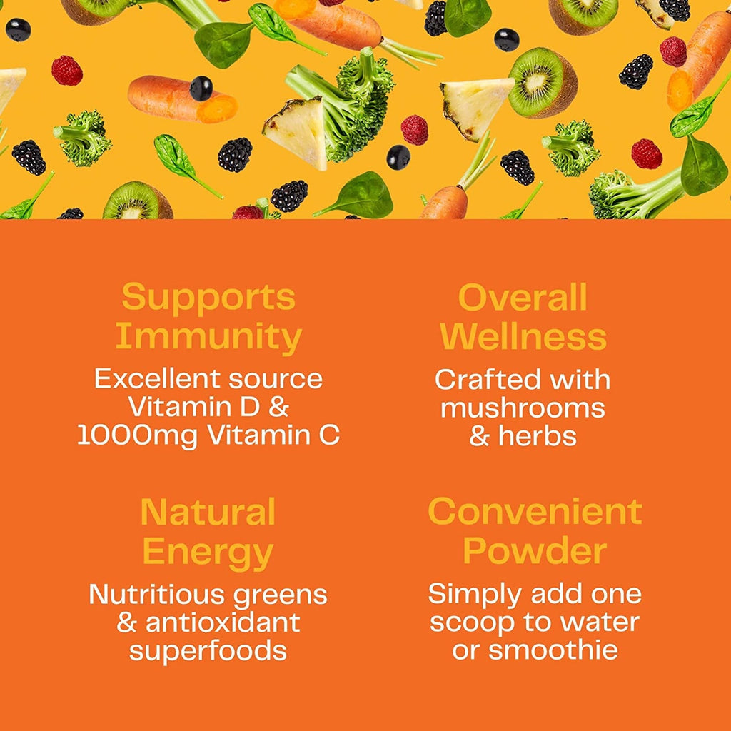 Tangerine Immunity Green Superfood Powder