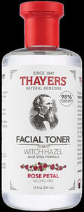 Witch Hazel Facial Toner With Aloe Vera Formula Alcohol-Free Rose Petal