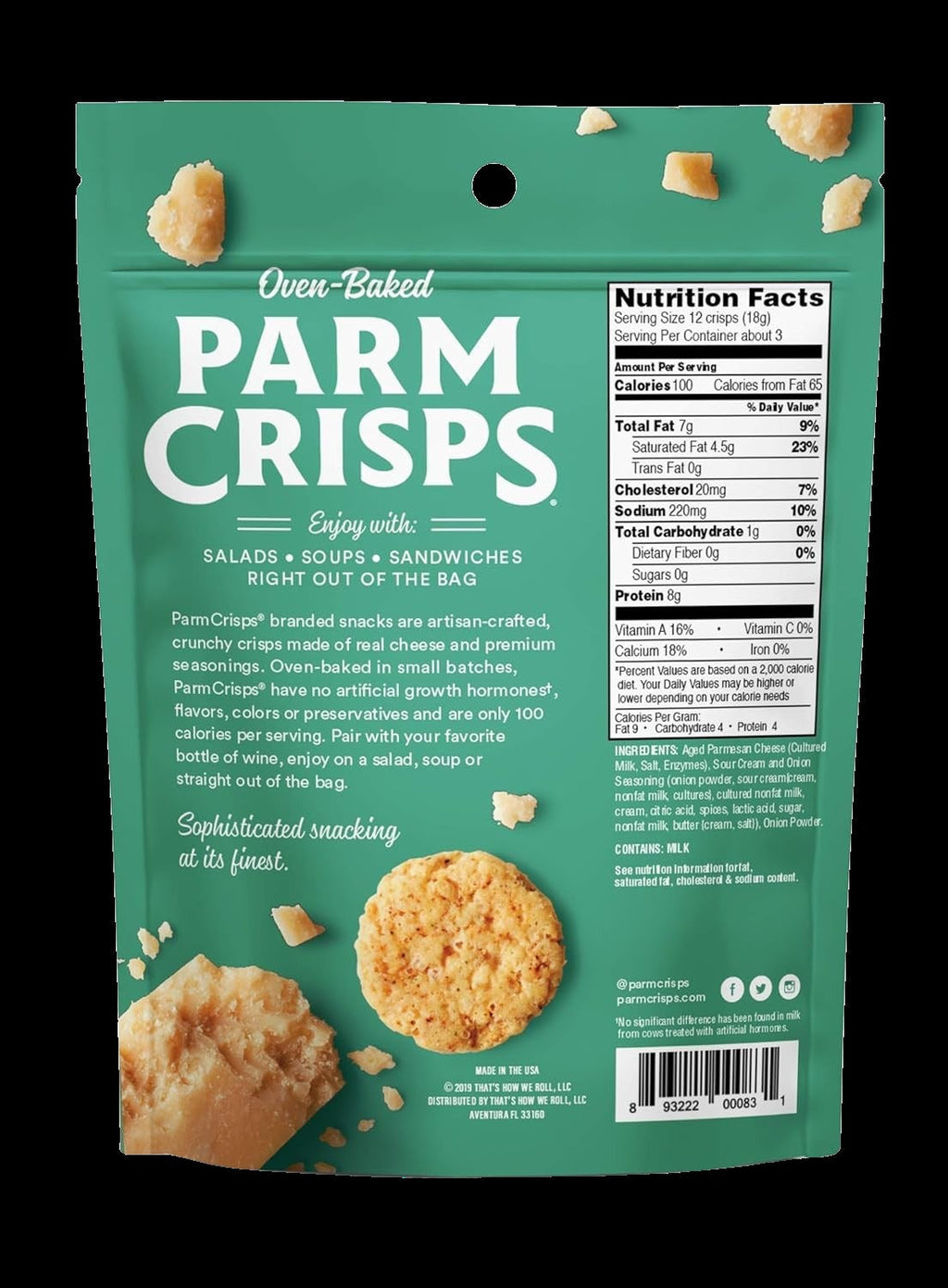 Sour Cream & Onion Parm Crisps