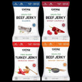 Beef and Turkey Jerky Variety, Original, Sweet Chipotle, Sriracha Honey (4 CT)
