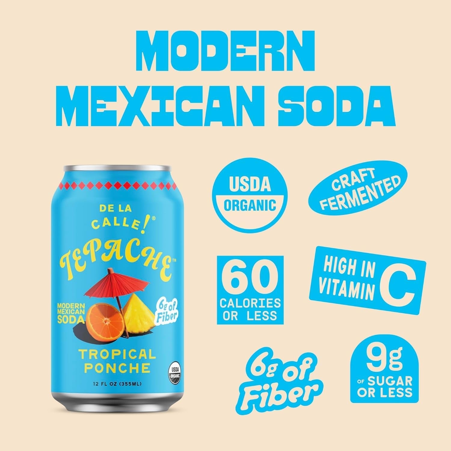 Modern Mexican Soda - Tropical Ponche (12 Pack)