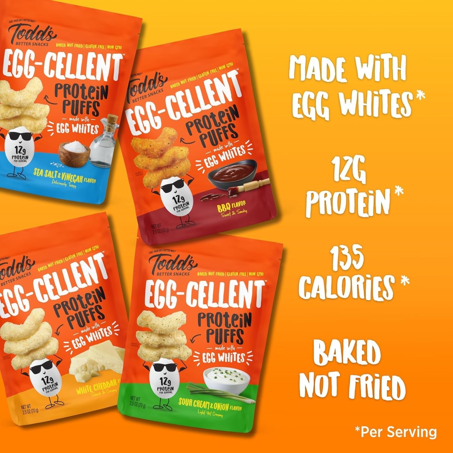 Egg-Cellent Protein Puffs - Variety (4 CT)