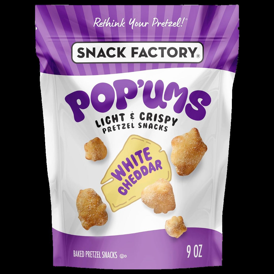 White Cheddar Pop'ums Pretzel Snacks