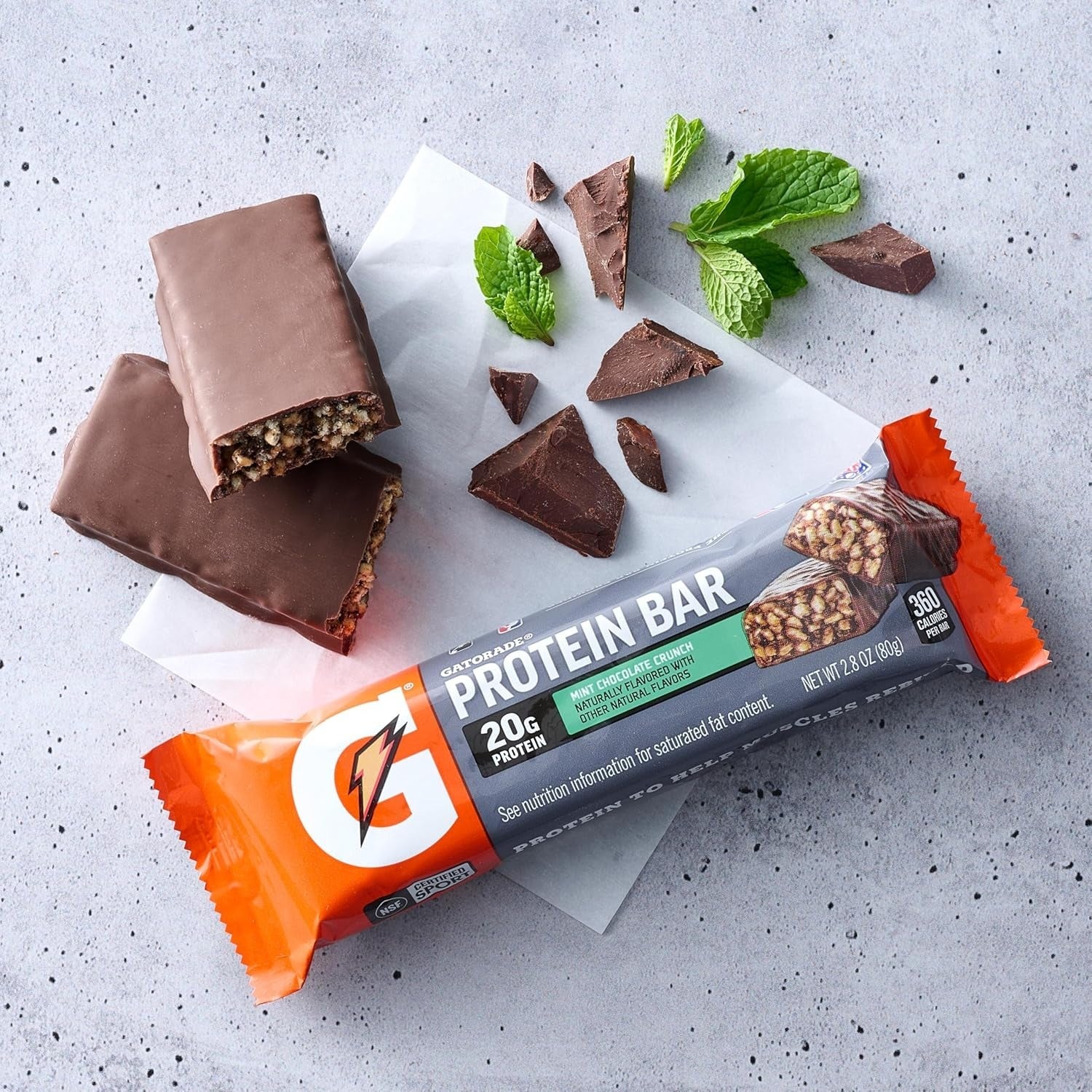 Whey Protein Bars Mint Chocolate Crunch (12 CT)