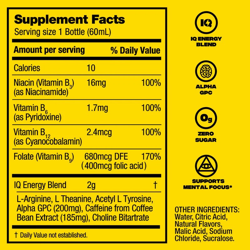 Blue Raspberry Energy Drink (12 Pack)