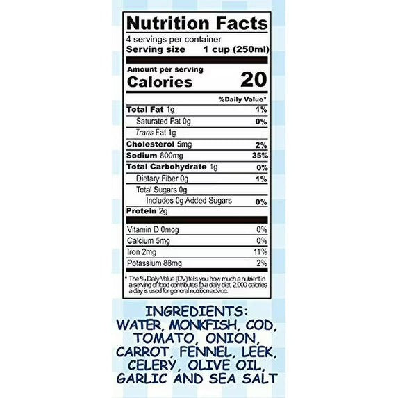 100% Natural Fish Broth