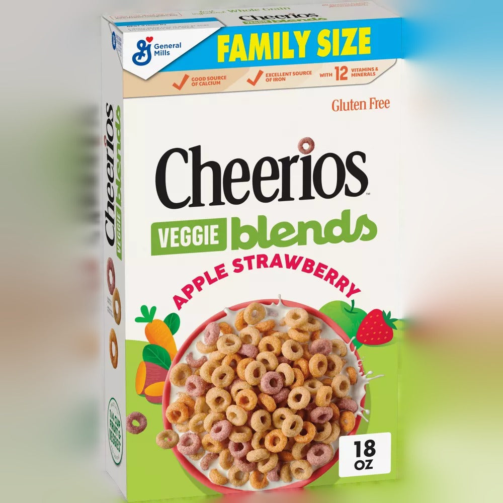 Cheerios Blends Apple Strawberry Cereal Family Size