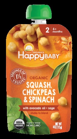 Organic Squash, Chickpea & Spinach Stage 2 Baby Food