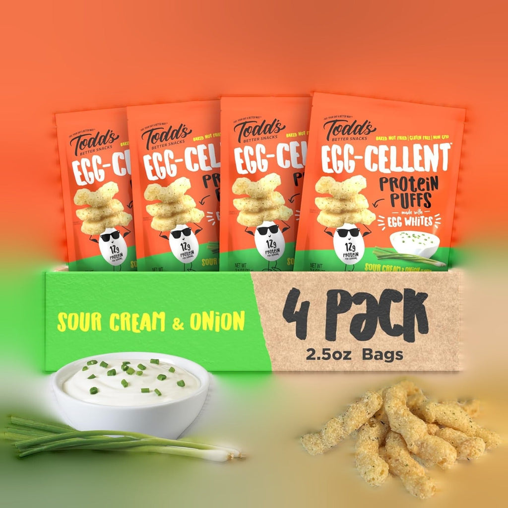 Egg-Cellent Protein Puffs - Sour Cream & Onion (4 CT)