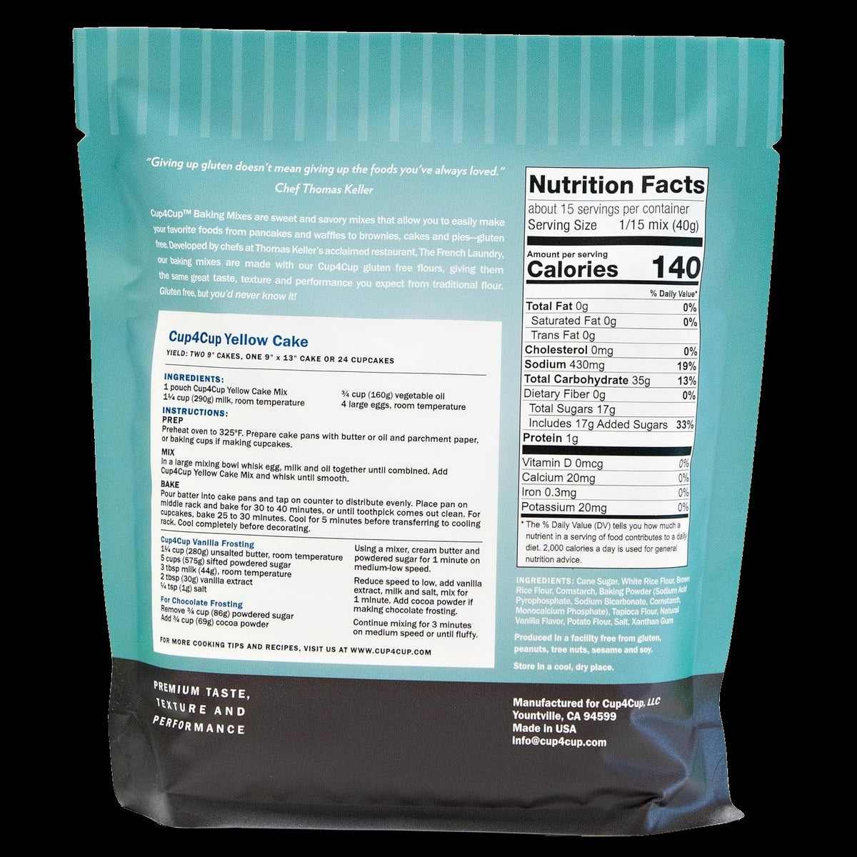 Gluten Free Yellow Cake Mix