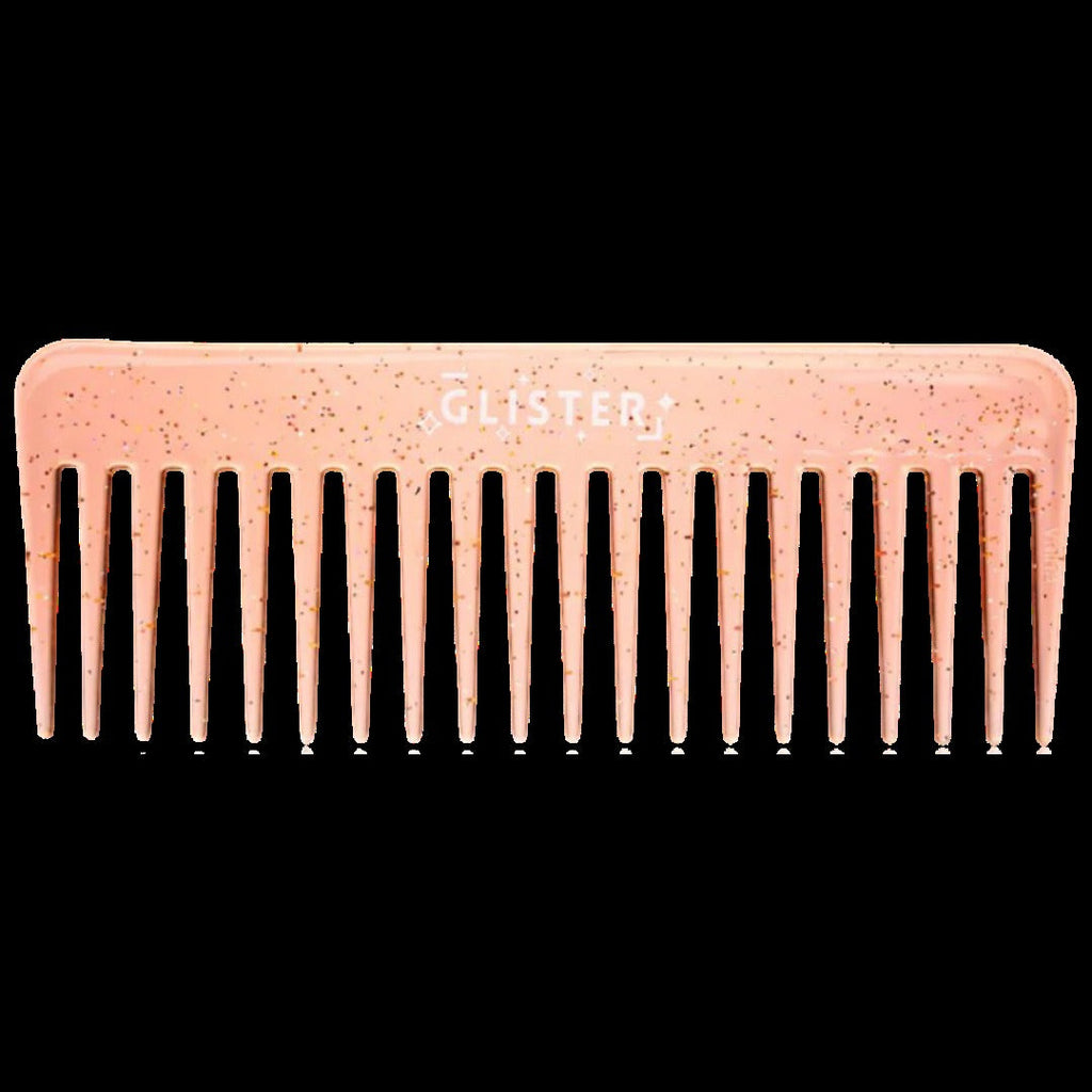 Sparkle Wide Tooth Detangling Comb - Orange