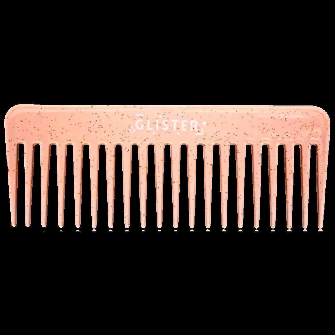 Sparkle Wide Tooth Detangling Comb - Orange